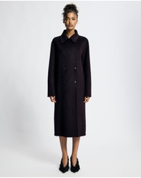 Lover - Gilda Wool Funnel Neck Car Coat