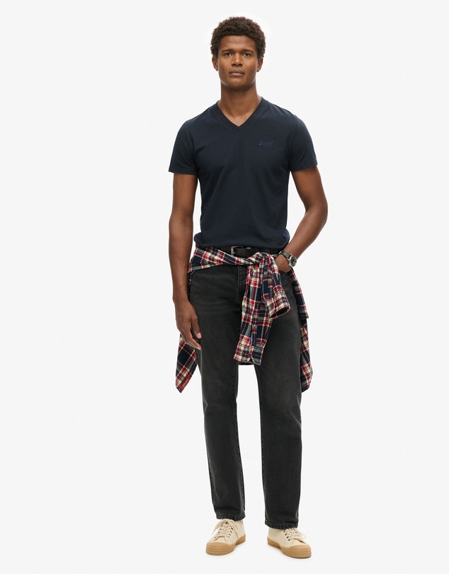 Superdry - Essential Logo Embroidered Vee Slim Fit Tee