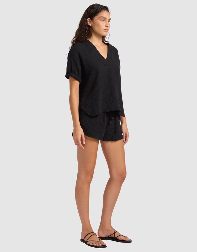 Seafolly - Double Gauze Tv-Neck Top