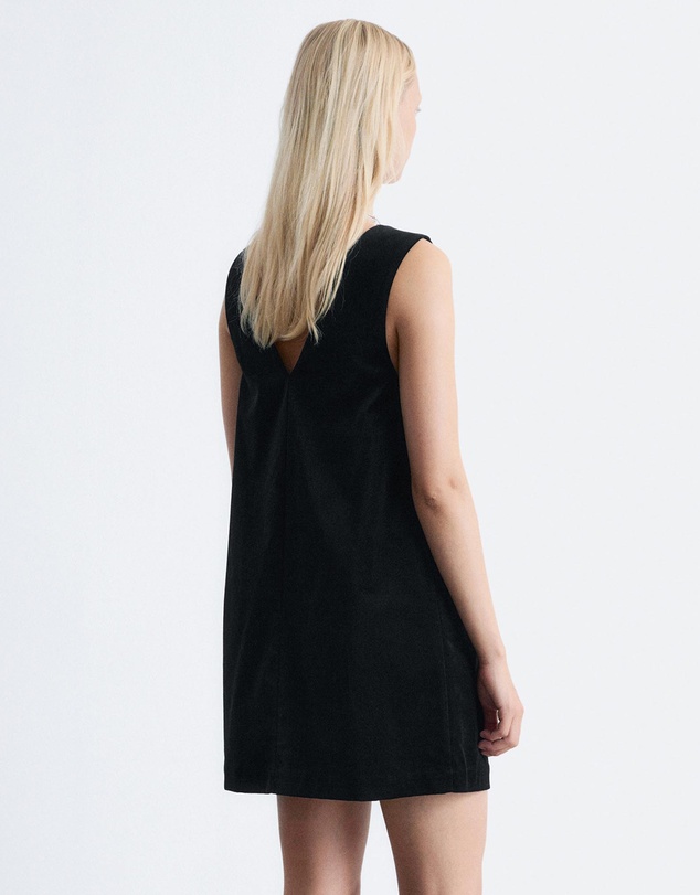& Other Stories - V-Neck Velvet Mini Dress
