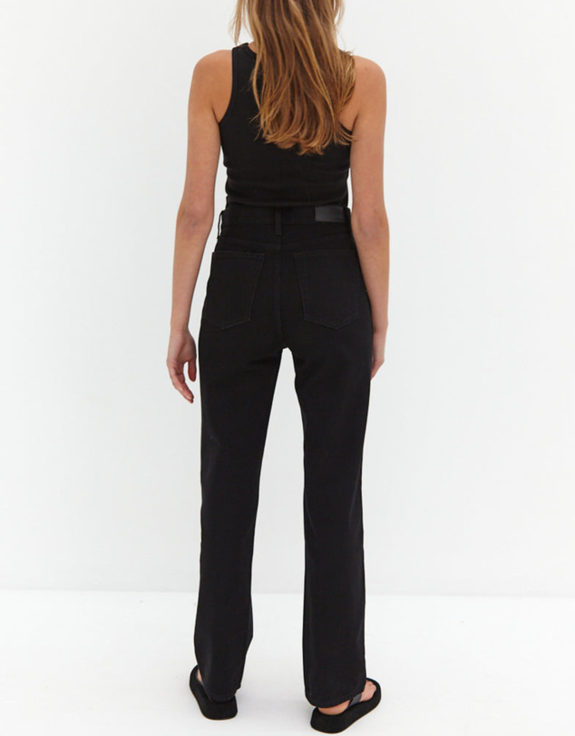 Style Addict - CORE Straight Leg Jeans - Black