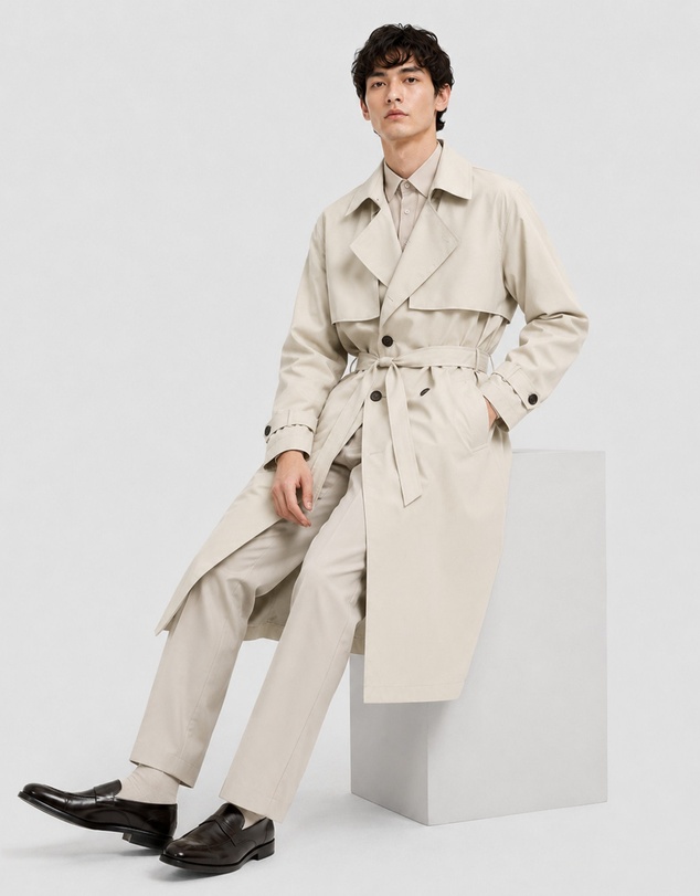 Justin Cassin - Connor Casual Trench Coat