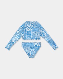 Roxy - Girls 8 to 16 Surfenirs Crop Long Sleeve Rash Vest