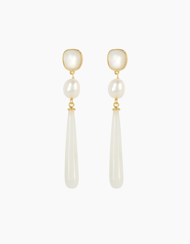Bianc - Artisan Earrings Mother of Pearl