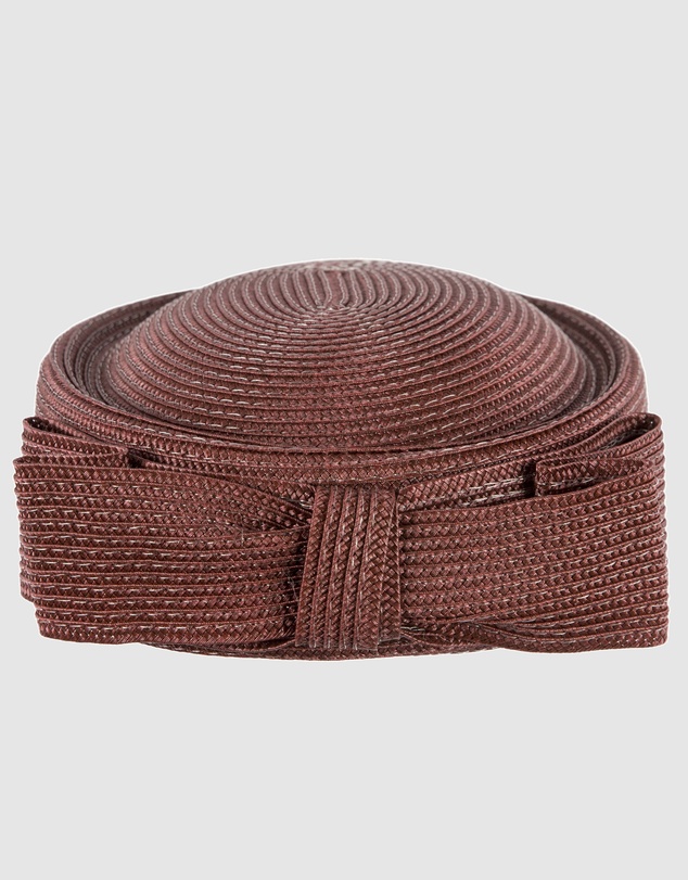 Max Alexander - Brown Braid Pillbox Hat
