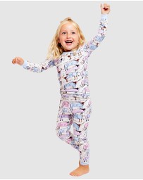 Sant And Abel - Kids Drawbertson Longhorns Long PJ Set