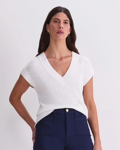 Sportscraft - Josie Tape Yarn V Neck Tank