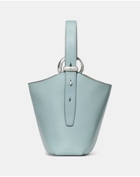 Kate Spade - Halo Fine Grain Leather And Suede Mini Bucket Bag