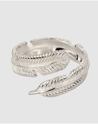 Kuzzoi - ICONIC EXCLUSIVE - Ring Male Feather 925 Sterling Silver