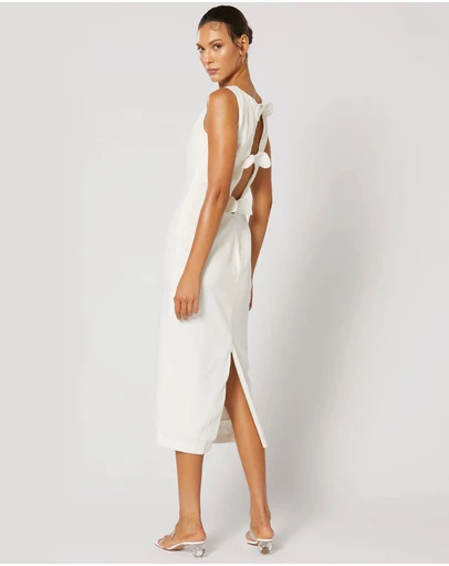 Winona - Siesta Midi Dress White