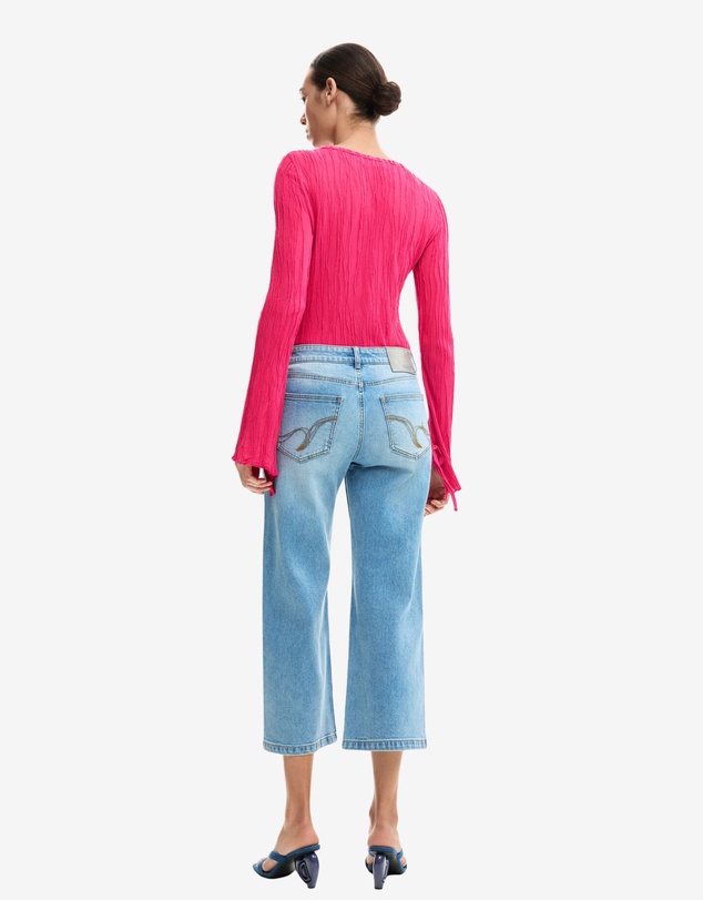 Desigual - Patchwork culotte Jeans