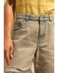 NEXT - Ripped Denim Bermuda Shorts