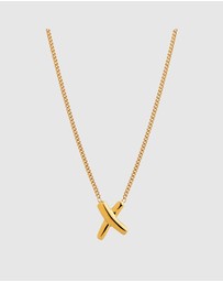 Najo - Bisous Yellow Gold Necklace (45cm+ext)