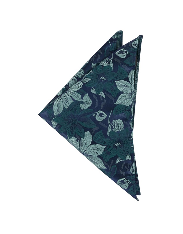 yd. - Dornan Floral Pocket Square