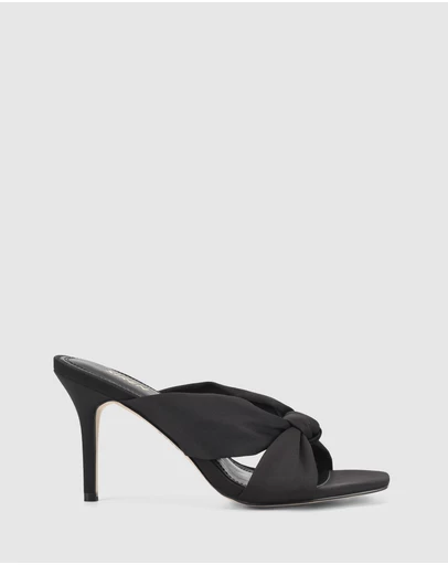 Siren - Nicola Satin Knot Mules