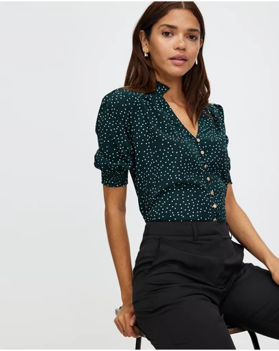 Atmos&Here - Brodie Puff Sleeve Blouse