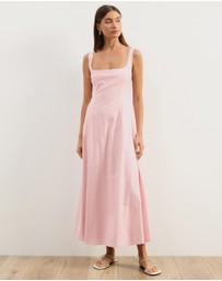 Atmos&Here - Pippa Sleeveless Linen Blend Midi Dress