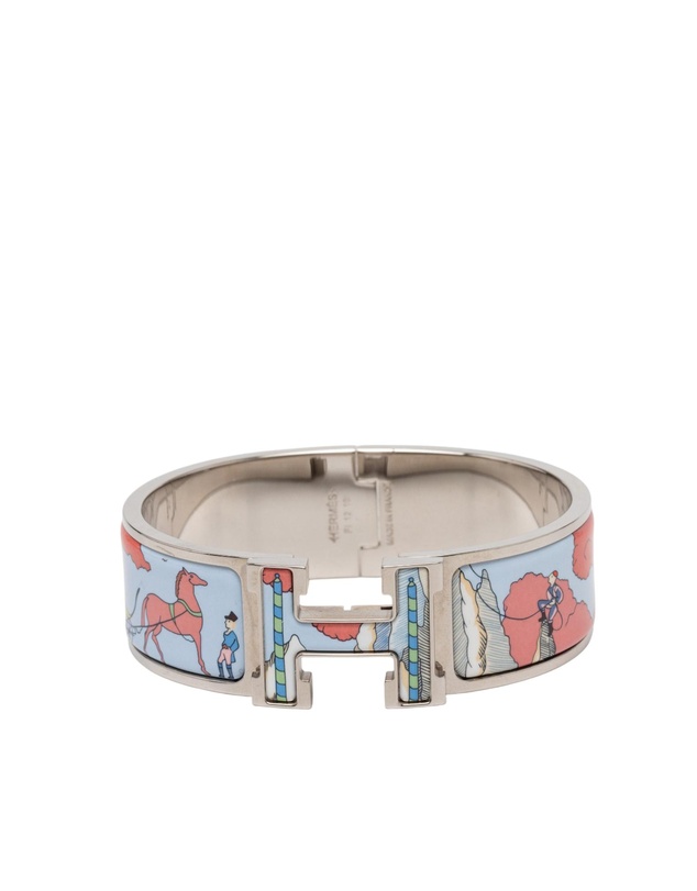 Pre-Loved by Azura Reborn - Pre-Loved Wide Enamel Cosmographia Universalis Clic Clac H Bracelet PM