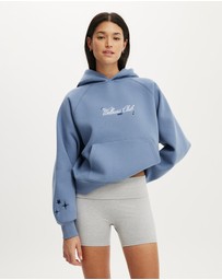 Cotton On Body Active - Plush Premium Graphic Raglan Hoodie