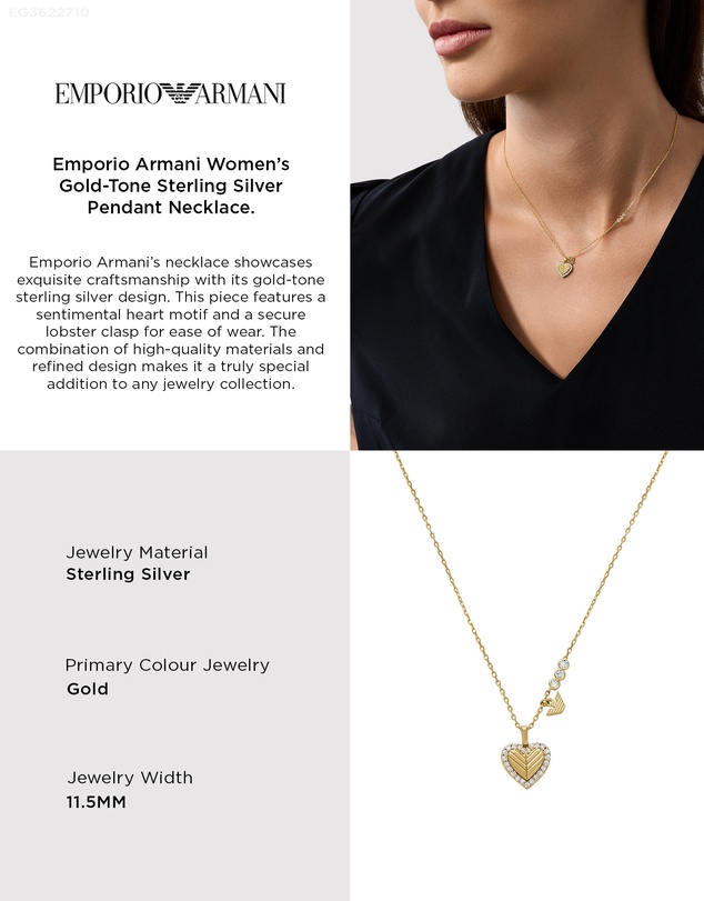 Emporio Armani - Gold Tone Necklace