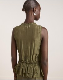 Damson Madder - Sasha Ruffle Slip Dress