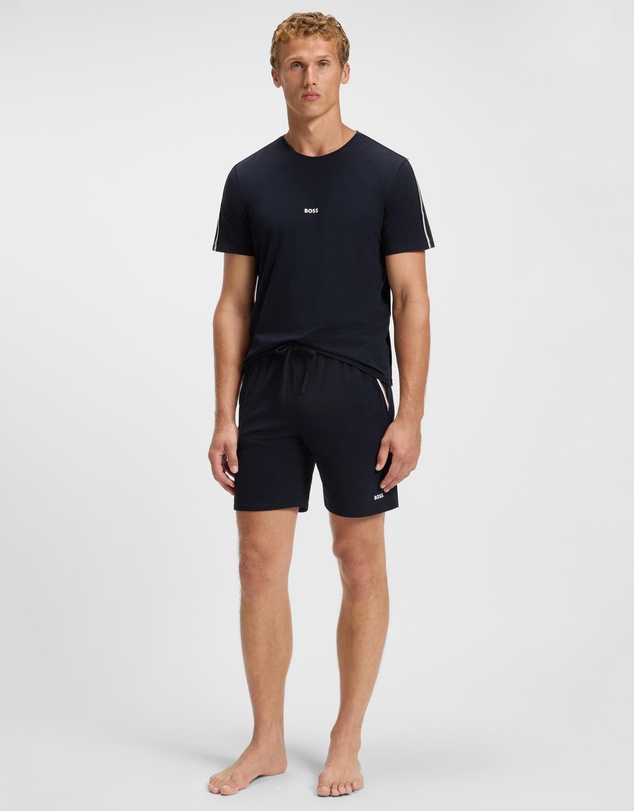 BOSS - Logo-Print Pyjama Shorts