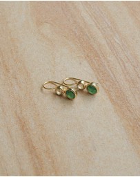Bianc - Posy Earrings Green Aventurine