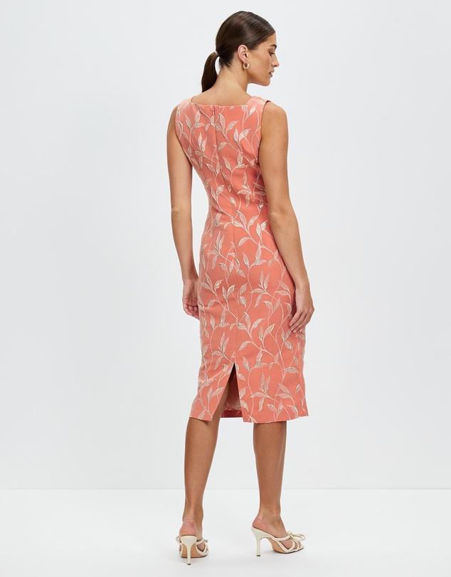 Pink Ruby - Chic Midi Dress