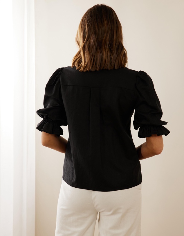 Atmos&Here - Dahlia Linen Blend Blouse