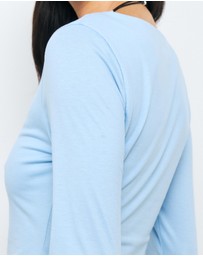 AERE - Tess Boat Neck T-Shirt