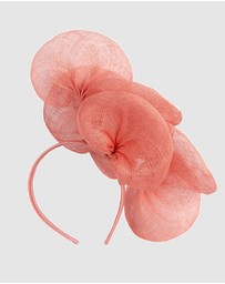 Max Alexander - Large Lilly Coral Flower Fascinator
