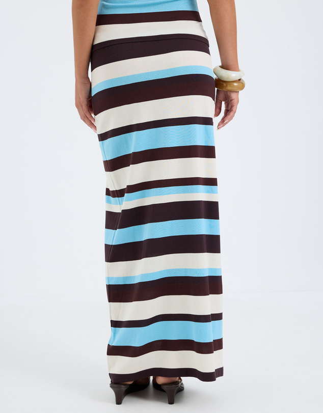 Calli - Andrea Stripe Knit Maxi Skirt