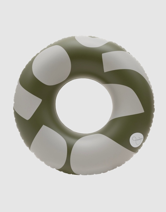 &Sunday - Playful Oversized Inflatable Pool Tube Float- Olive