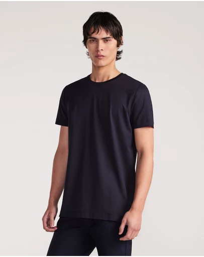 Calibre - Mercerised Cotton Crew Neck Tshirt Ink