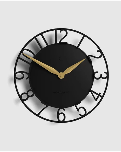 Newgate - Newgate Time Traveller Wall Clock-Black