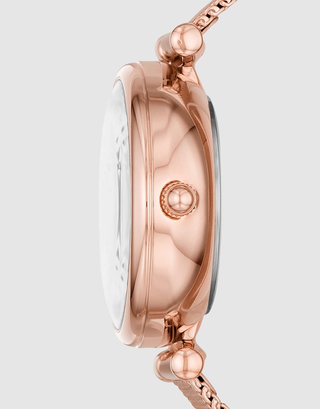 Fossil - Carlie Mini Me Rose Gold-Tone Analogue Watch ME3188