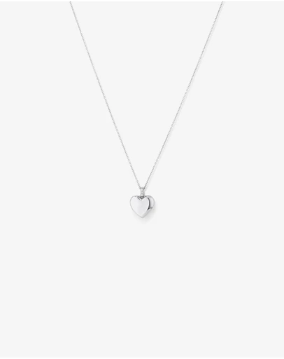Michael Hill - Diamond Accent Heart locket in Sterling Silver