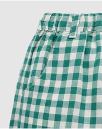 Purebaby - Gingham Shorts Christmas -Kids-Babies