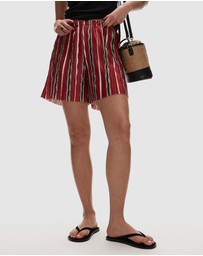 TOPSHOP - Jay Real Suede Toe Thong Flat Sandals
