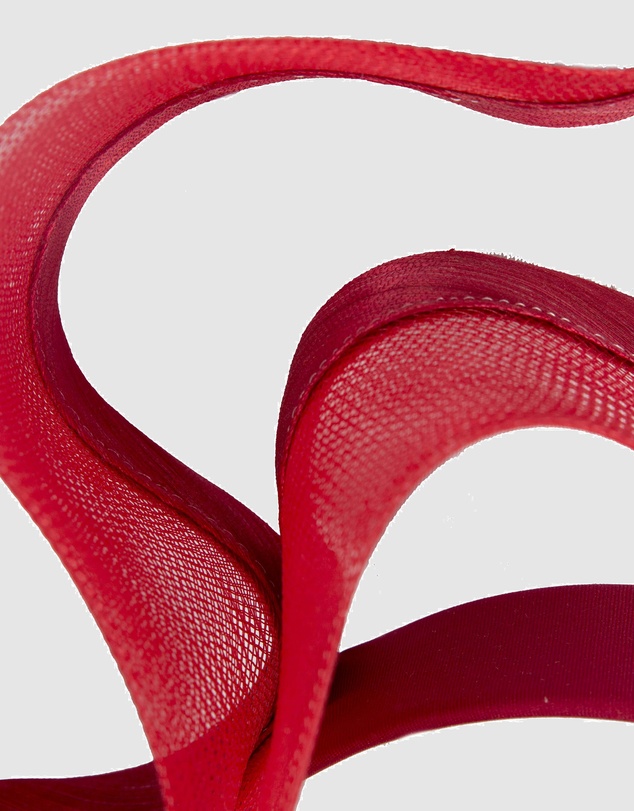 Fillies Collection - Bespoke Sculpted Red Racing Fascinator