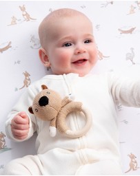 Living Textiles - Ring Rattle - Wombat