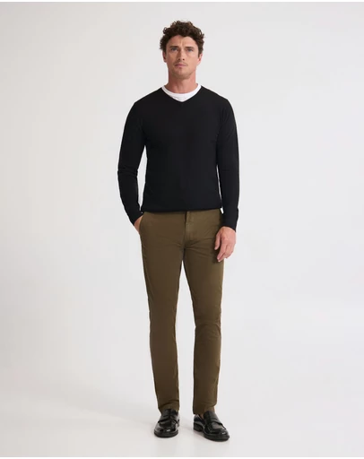 Oxford - Basic V-Neck Pure Wool Pullover