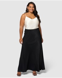 Something 4 Olivia - Luxe Satin Maxi Skirt