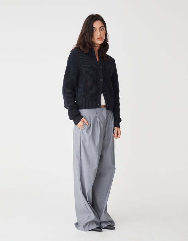 Forcast - Petra Rib Knit Cardigan