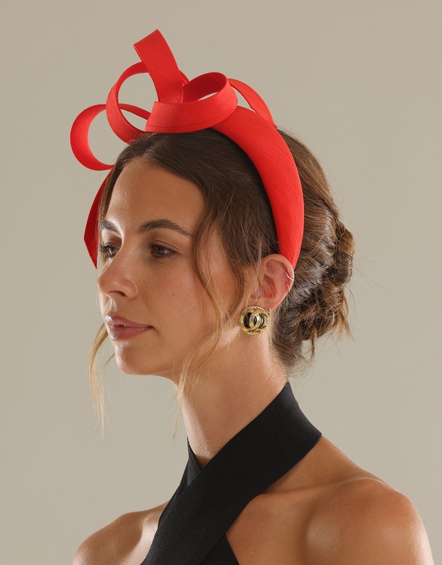Morgan & Taylor - Mel Fascinator in Red