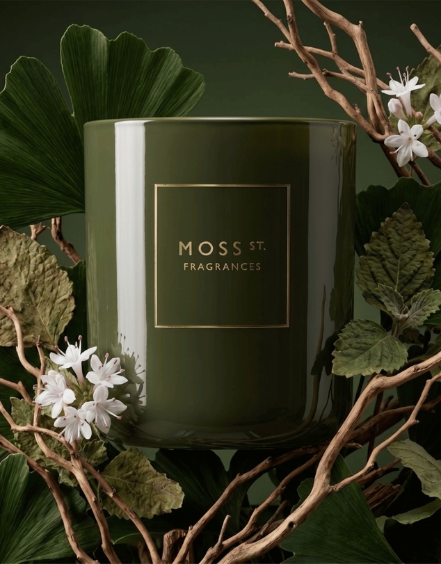 Moss St Fragrances - Hemp Flower & Patchouli Soy Candle 300g