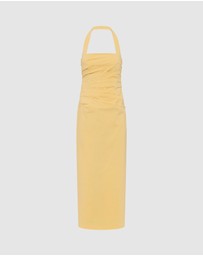 Shona Joy - Campbell Draped Halter Maxi Dress