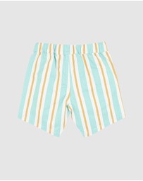 Fox & Finch - Surfs Up Stripe Shorts - Kids