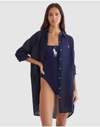 Polo Ralph Lauren - Organic Cotton & Linen Oversized Beach Shirt
