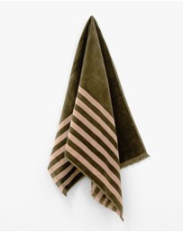 Aura Home - Palma Stripe Australian Cotton Bath Towel Set